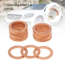 Arandelas de cobre y junta para tapón vaciado aceite M14 x 1,5