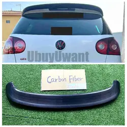 Alerón de techo de fibra de carbono negro para VW Golf V GTI/R32