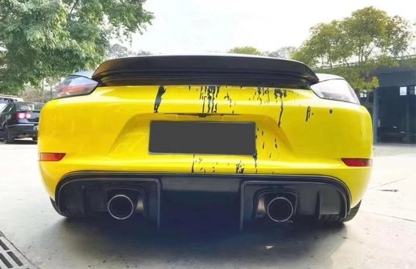 Alerón trasero fibra carbono Porsche Cayman Boxster 718 GT4 2016-2019 - imagen 4