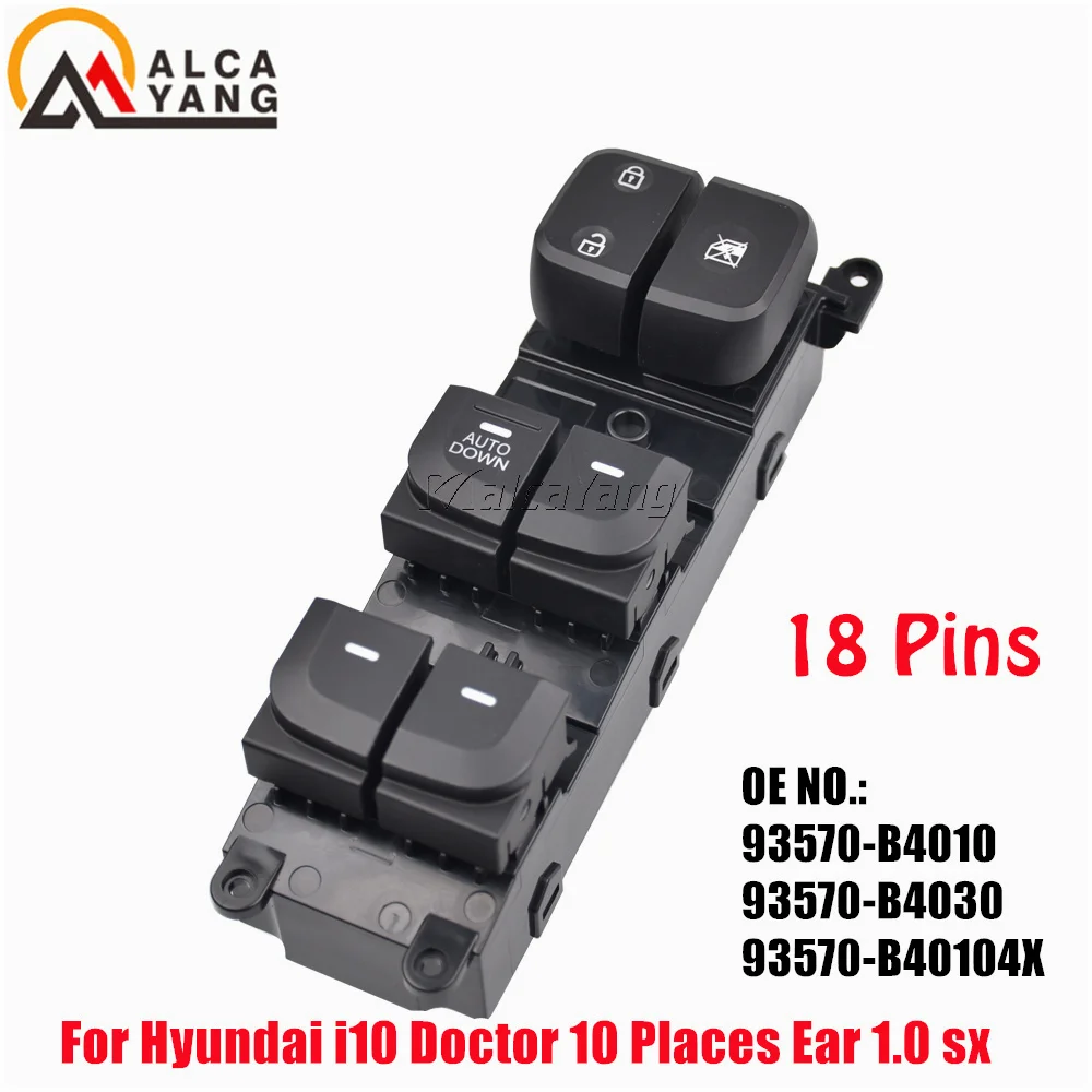 Interruptor elevalunas master Hyundai i10 1.0 93570-B4010 (2013-2017)