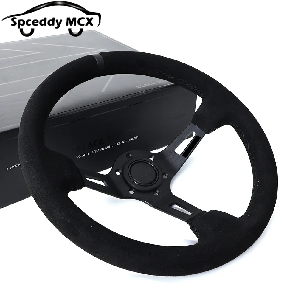 Volante deportivo Racing Sport negro edición con plato profundo - imagen 3