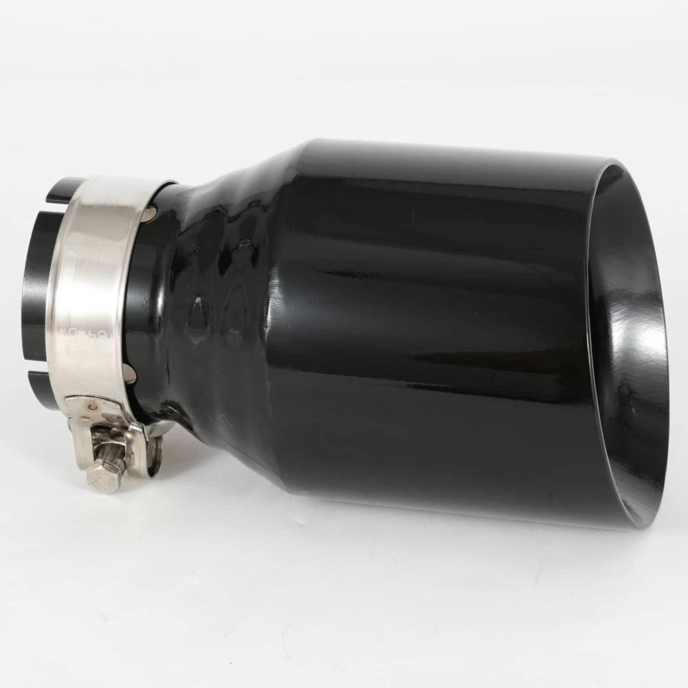 Punta escape universal acero inoxidable negro – Mazda BMW Benz Audi VW - imagen 2