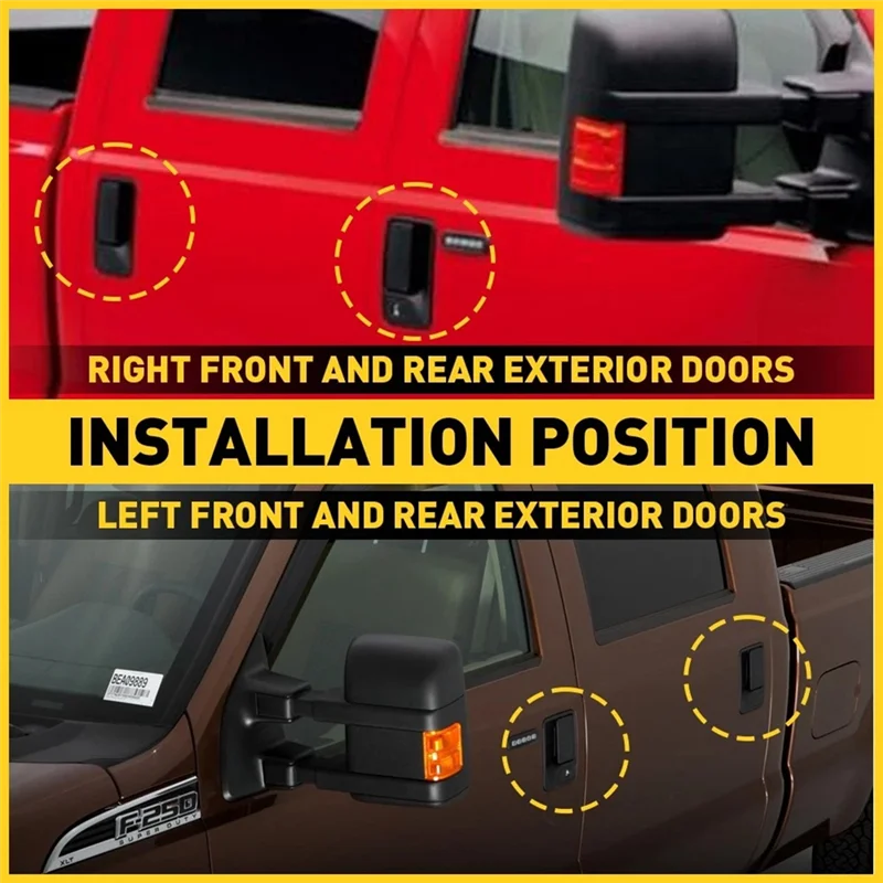 AB56 Manijas puerta exterior Ford F250 F350 F450 F550 Super Duty - imagen 4