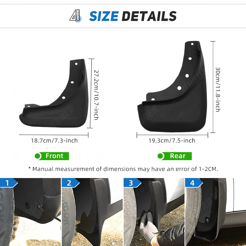 Guardabarros llamarada para Volvo S40 2008-2013 - imagen 3