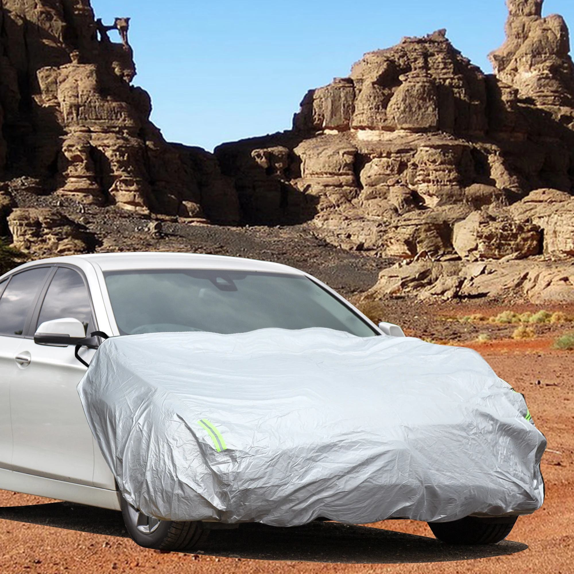Funda impermeable para capó de coche Uxcell 214 x 110 cm - imagen 2