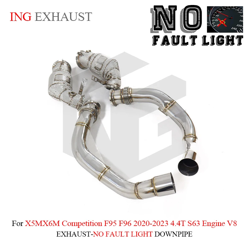 Tubo de bajada catalítico ING Performance S304 para competición X5M X6M F95 F96 2020-2023 - imagen 2