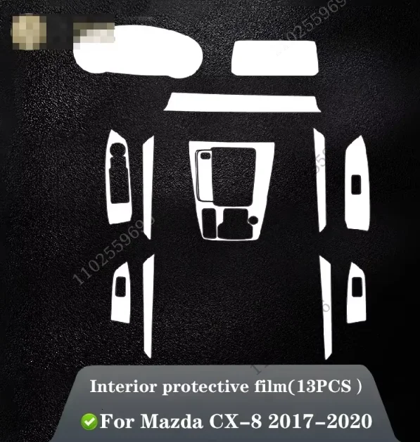 Película protectora TPU para consola central Mazda CX-8 2017-2020