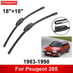 Kit escobillas limpiaparabrisas Peugeot 205 delanteras y traseras