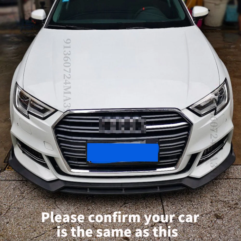 Protector de labio de paragolpes Audi A3/S3 2016-2019 S line - imagen 2