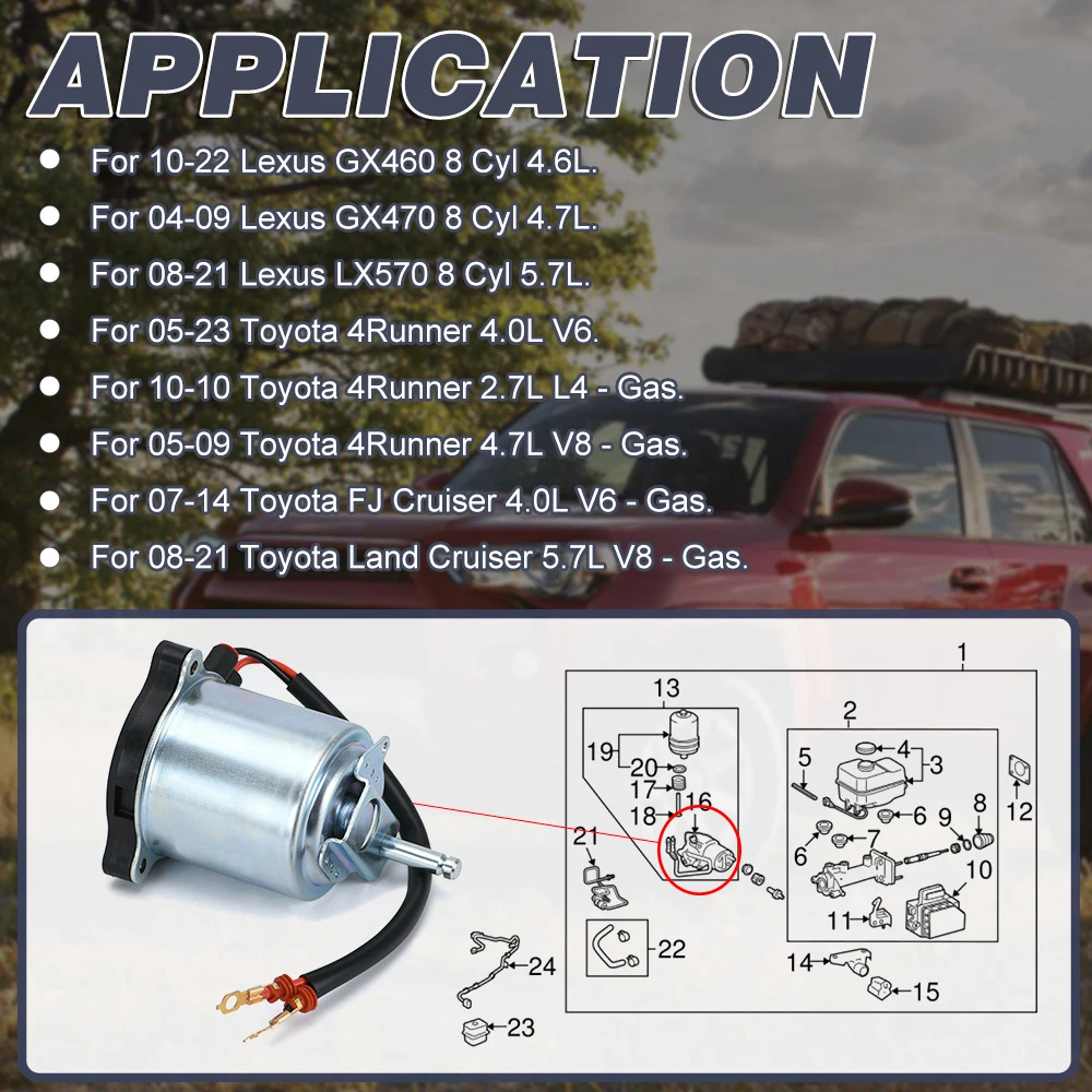 Motor bomba freno ABS Toyota Land Cruiser Prado y Lexus GX460 - imagen 4