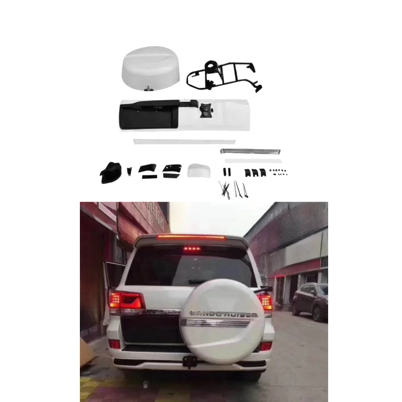 Cubierta de neumático YBJ cromada para Toyota Land Cruiser 2016-2021