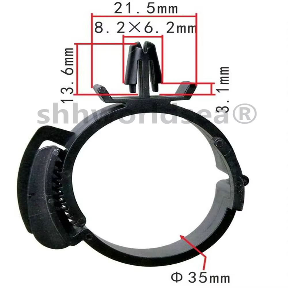 Detalle del conjunto de clips para repuesto de automóvil