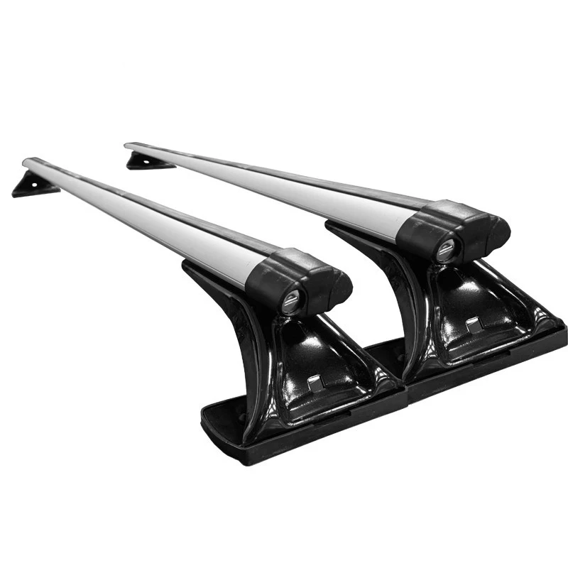 Barras transversales universales de aluminio para coche sin raíles