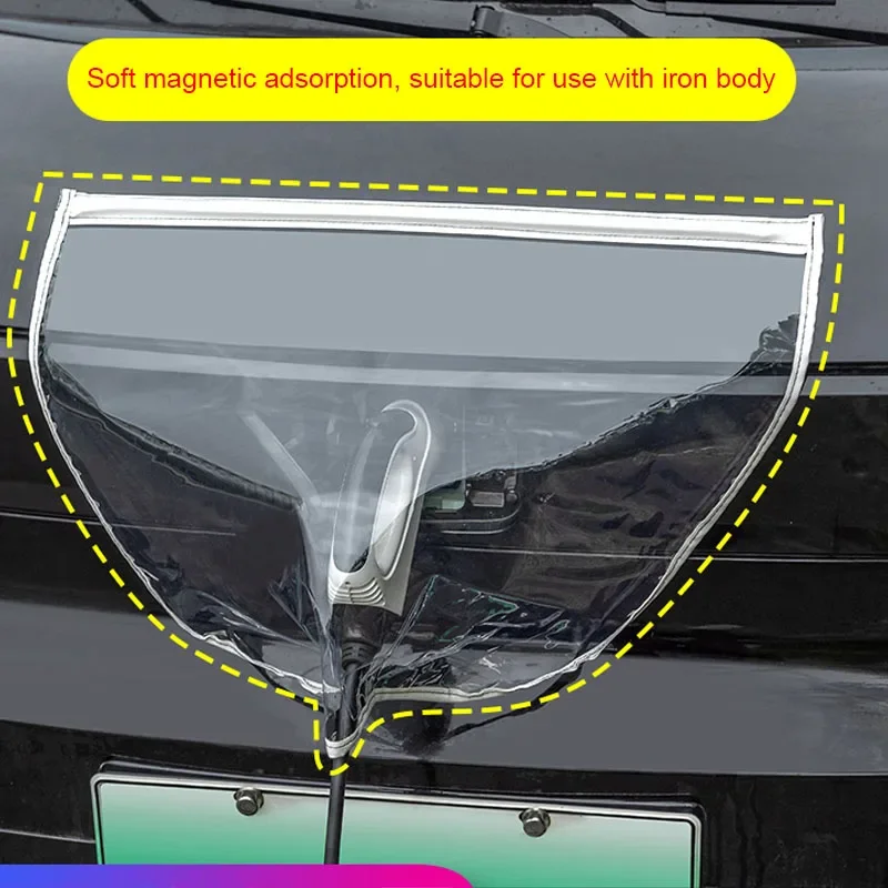 Sistema de fijación magnética de la cubierta para cargador de vehículo eléctrico