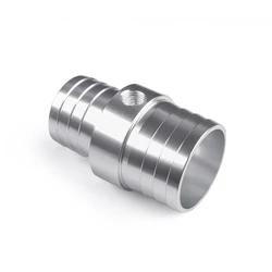 Empalme de aluminio para manguera 1-1/4″ a 1-1/2″ con toma 1/8 NPT