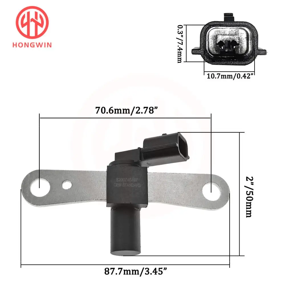 Detalle del sensor de posición de cigüeñal