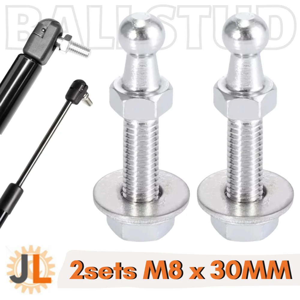 Perno prisionero M8x30mm con tuerca y arandela – kit suspensión universal