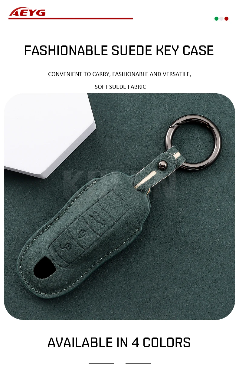 Carcasa protectora de cuero para llave Porsche