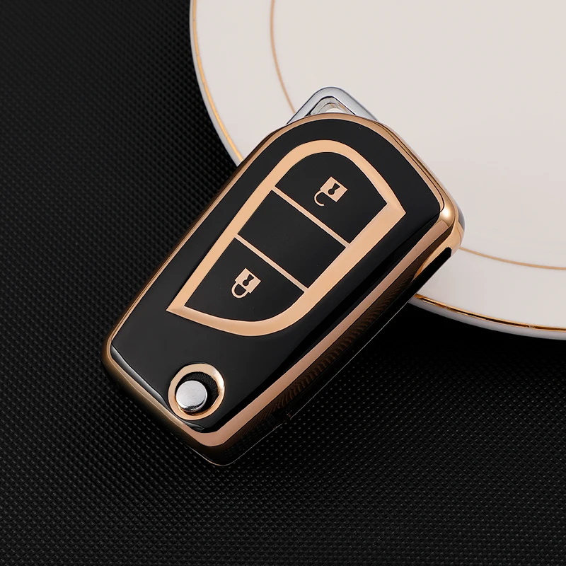 Funda de llave remota de TPU para Toyota Auris, Corolla, Yaris y RAV4 - imagen 4