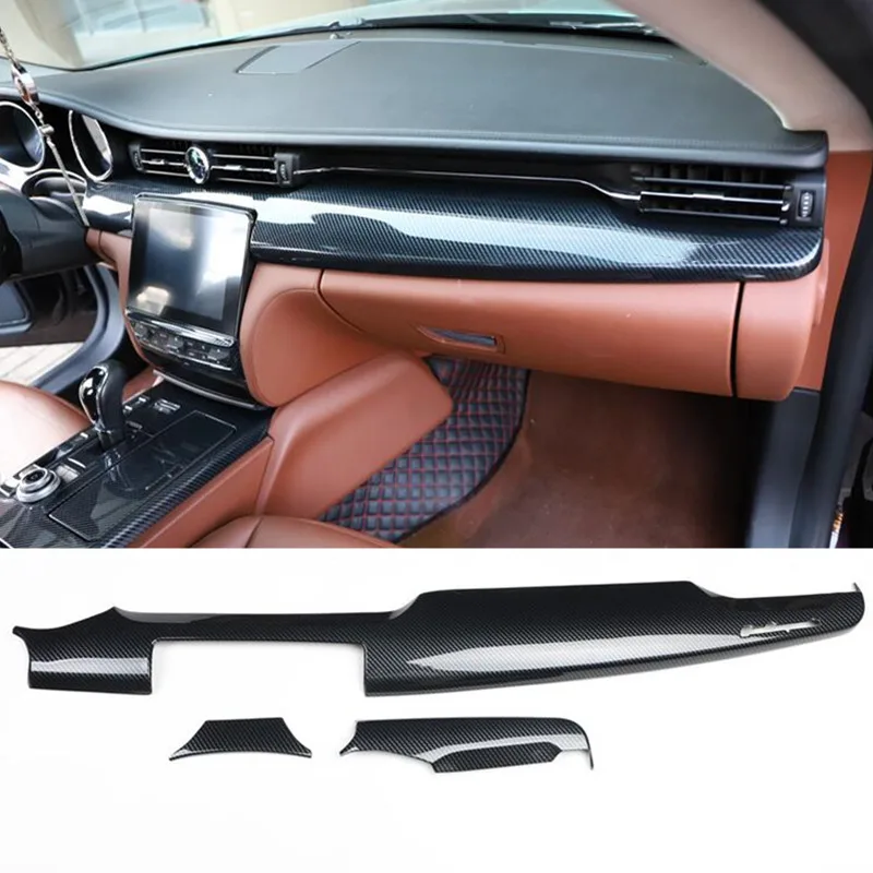 Embellecedor consola central carbono ABS Maserati Quattroporte 2014-2021 - imagen 3