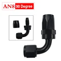 Black AN8 90 Degree