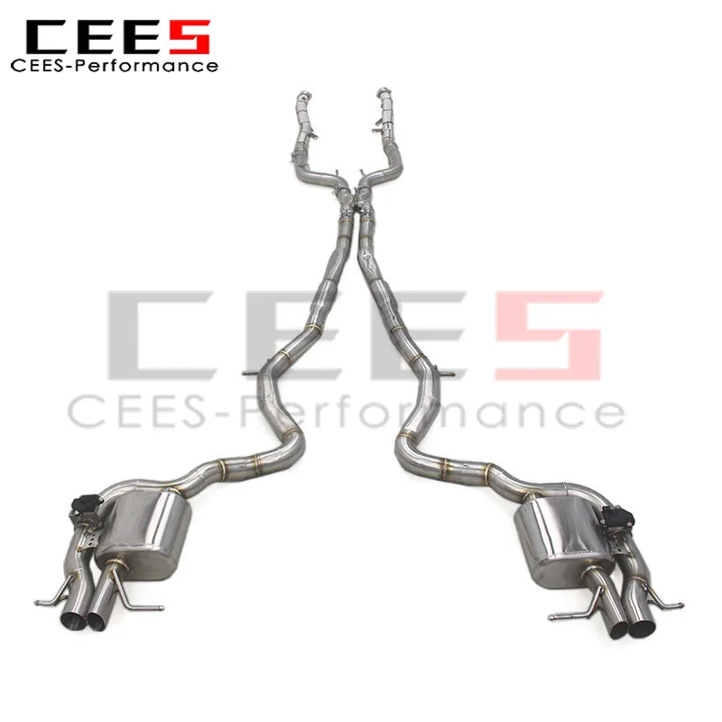 Escape catback CEES con válvula para Mercedes-Benz S500/S550 W222