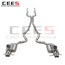 Escape catback CEES con válvula para Mercedes-Benz S500/S550 W222
