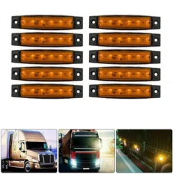 Luz LED ámbar de indicador de remolque para camión lateral trasera