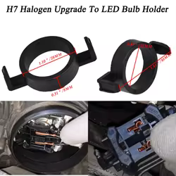 Adaptador H7 LED con clip de retención para Peugeot, Citroën y Mazda