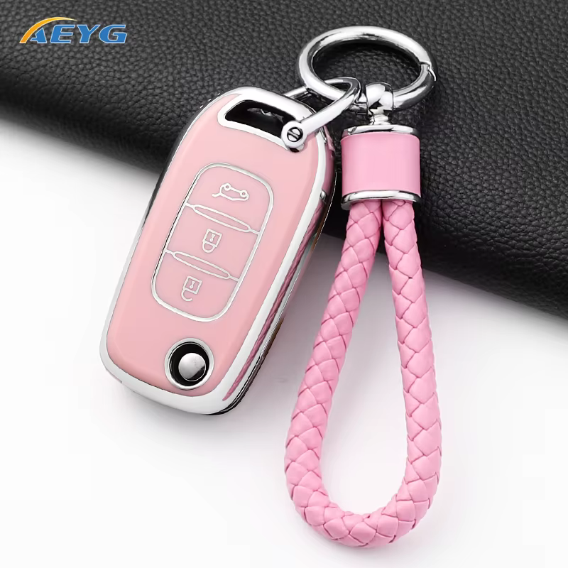 Detalle de la funda para mando de coche