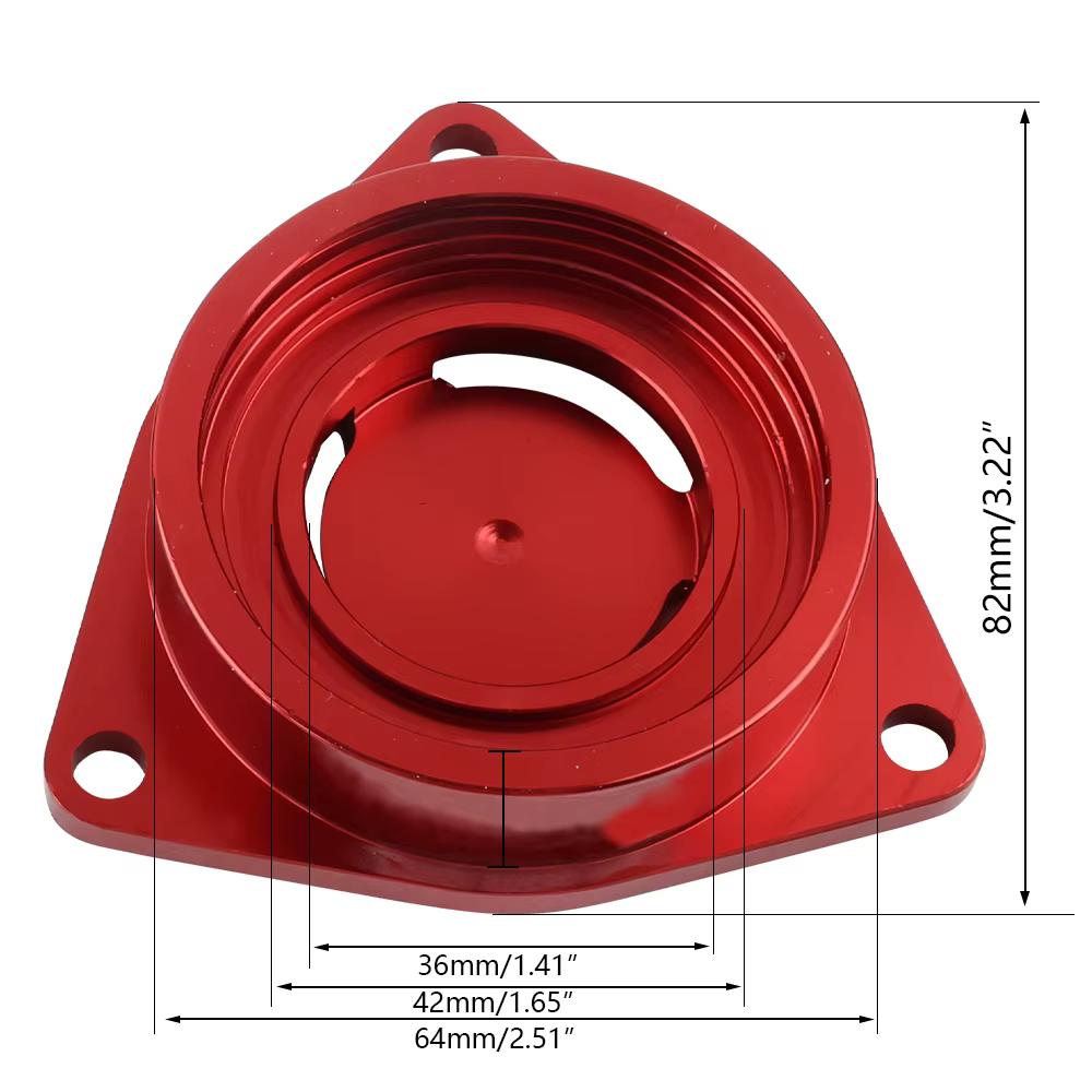 Válvula BOV SSQV con adaptador rojo – Honda Civic 1.5T 2016+ - imagen 2