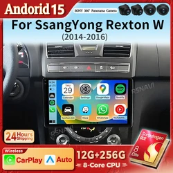 Radio Android CarPlay para SsangYong Rexton III 2012-2017