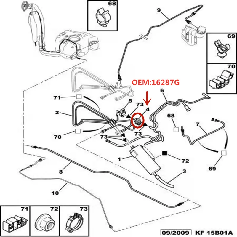 16287G Válvula solenoide para Peugeot y Citroën - modelos compatibles - imagen 5