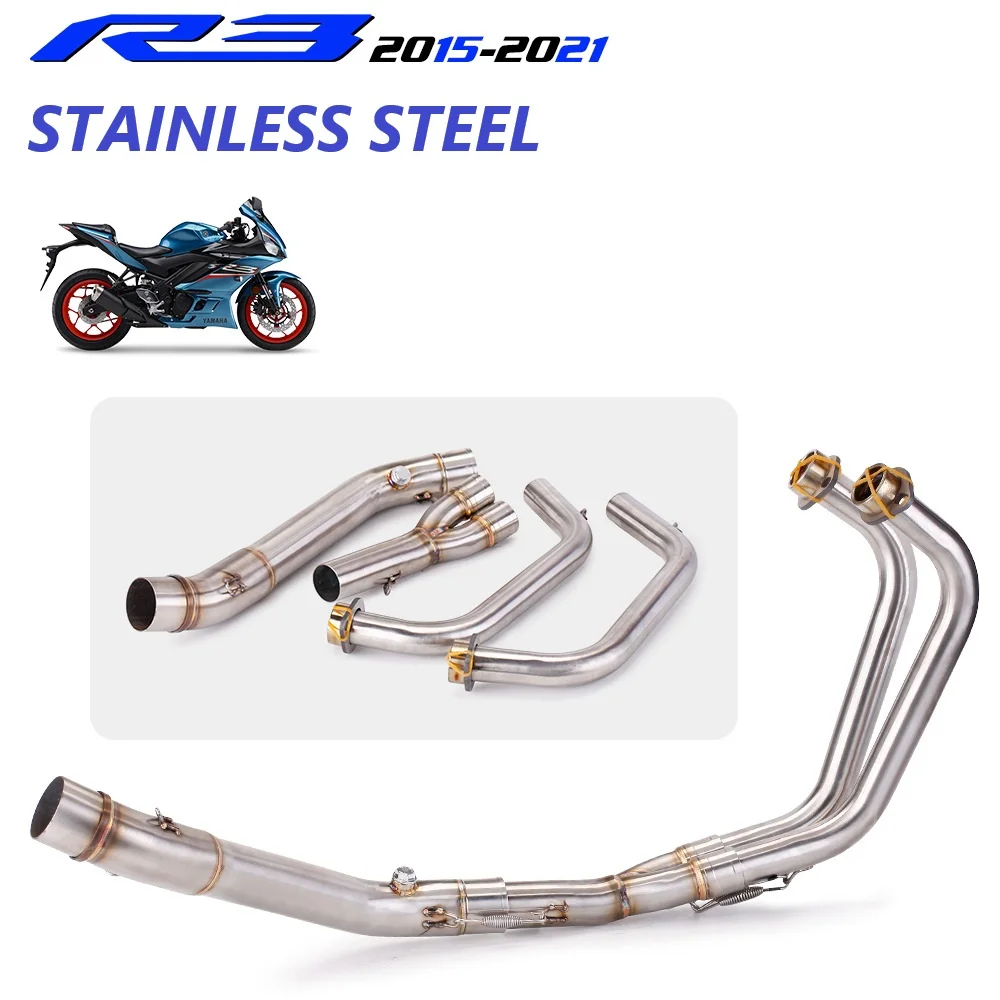 Sistema de escape completo Yamaha YZF R25 MT-03 R3 con tubo medio - imagen 4