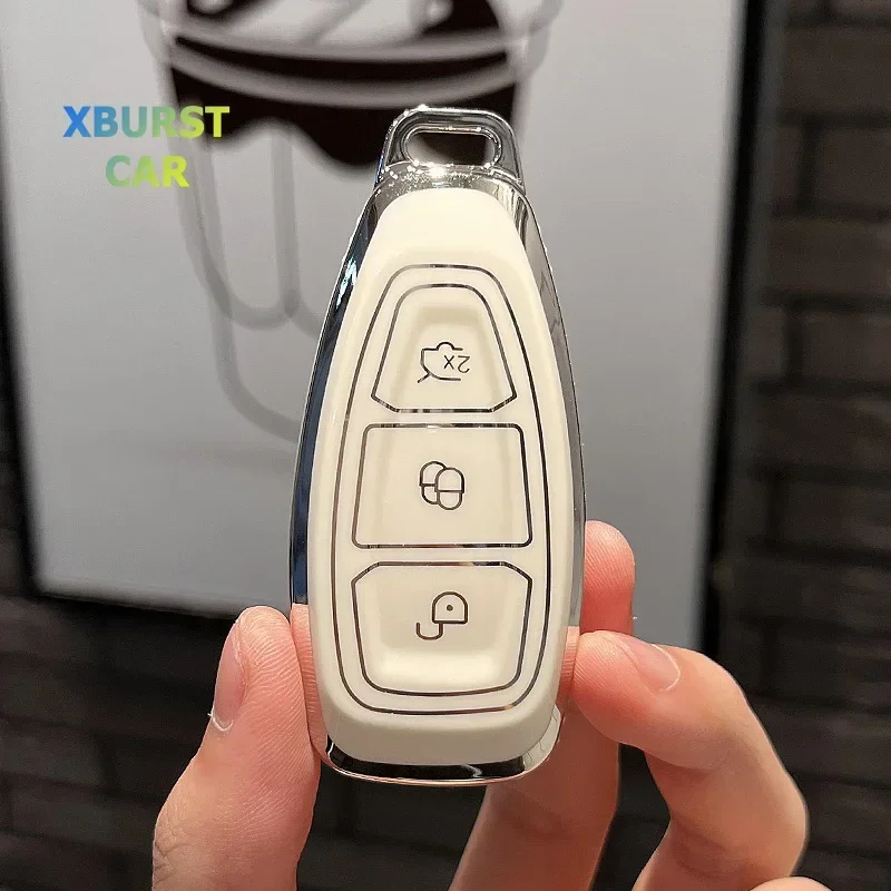 Protector de carcasa para coche Fob para Ford Fiesta Focus 3 4 Mondeo Ecosport Kuga Focus ST TPU funda para llave inteligente remota de coche Accesorios
