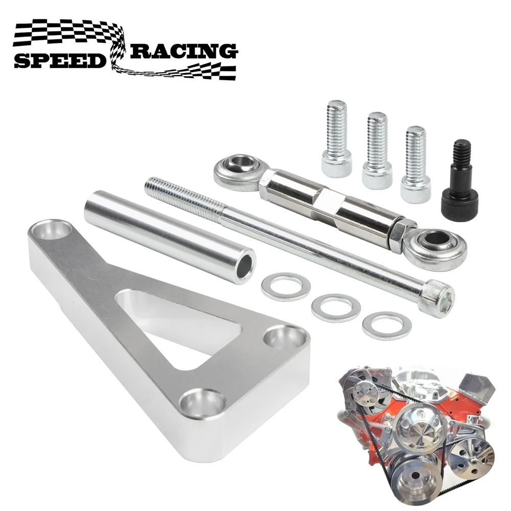 Soporte ajustable de alternador Chevrolet SBC V8, bomba larga