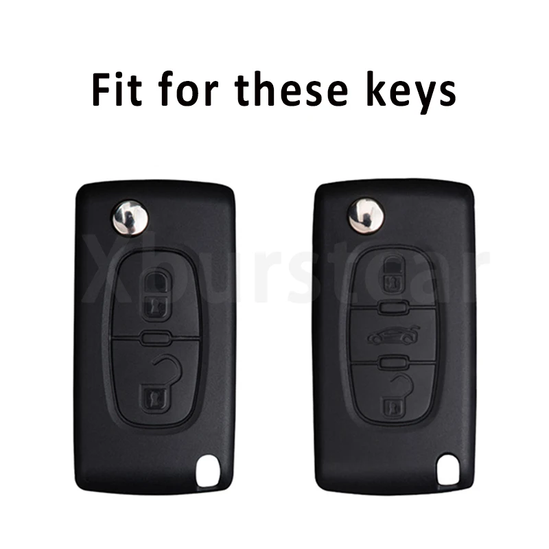Funda TPU para llave remota Peugeot/Citroën 2–3 botones - imagen 2