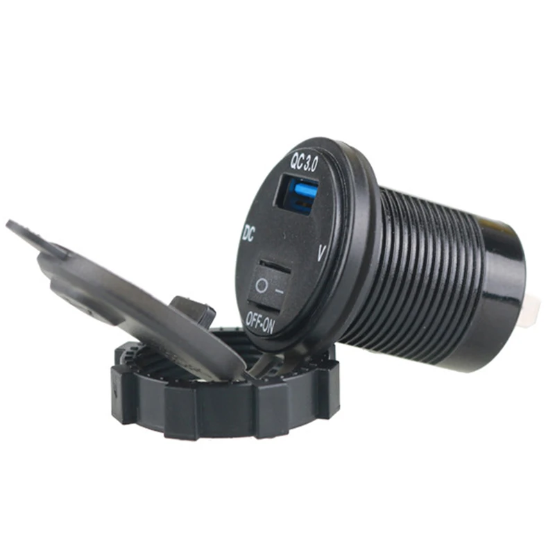 Toma de cargador para coche 12/24 V con doble USB QC3.0 - imagen 3