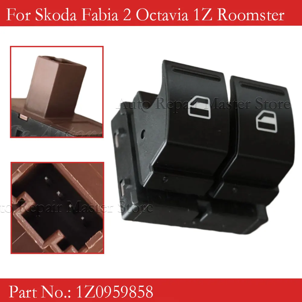Interruptor elevalunas 1Z0 959 858 para Skoda Fabia II y Octavia II - imagen 2