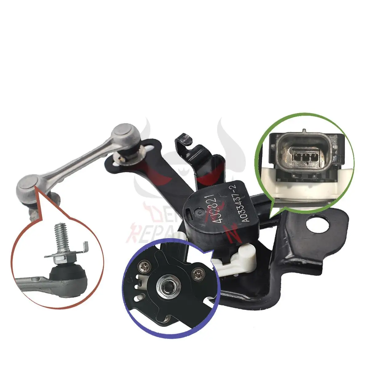 8940560020 8940560020 89405-60020 Sensor de nivel de faro delantero derecho para Lexus LX570 Toyota Land Cruiser 200 5.7L - imagen 4