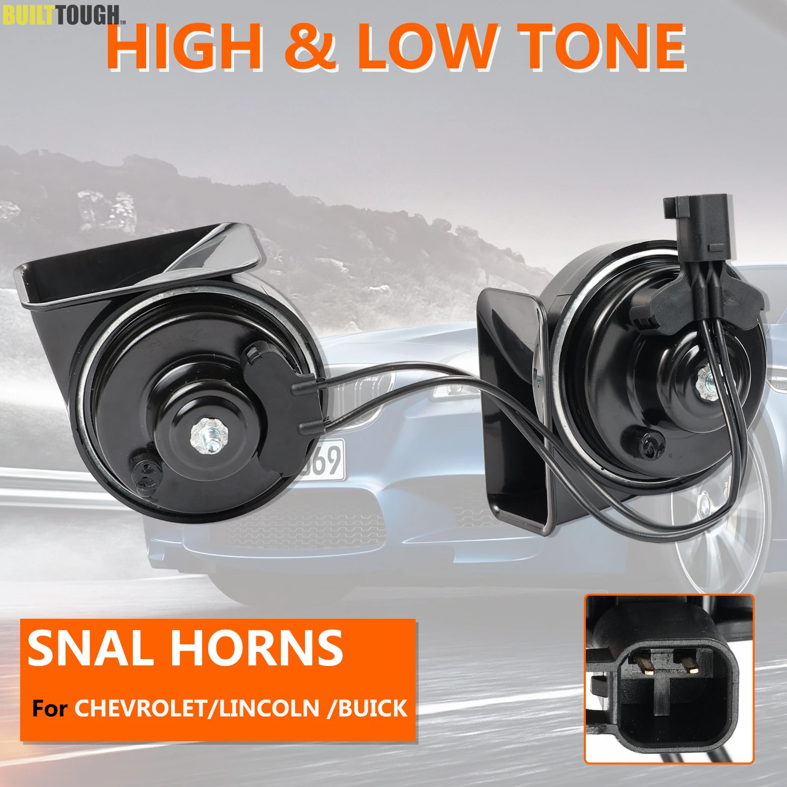 95374486 Bocinas de caracol doble tono 12V 125dB para Buick y Lincoln