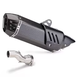 Escape slip-on con tubo intermedio y DB Killer – BMW R1200GS Adventure