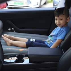 Cama inflable infantil tela Oxford para asiento trasero coche