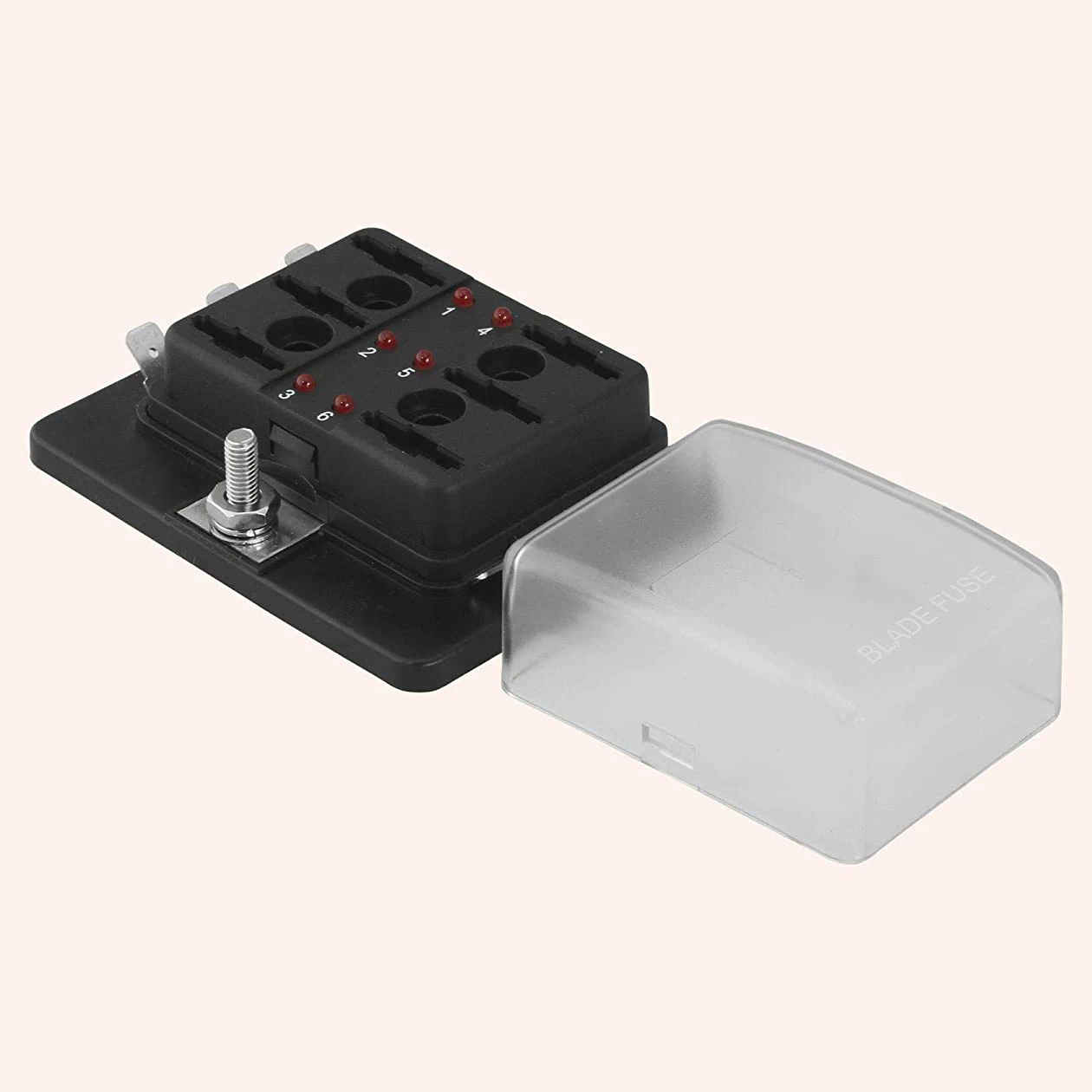 Caja fusibles 6 vías ATC ATO con indicador LED para automoción
