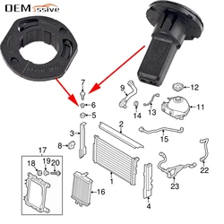 Casquillo montaje superior radiador BMW Serie 2/3/4 F22-F30 F32