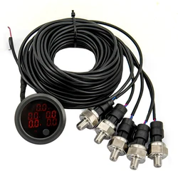 Barra manómetro presión aire LCD con sensores para suspensión neumática