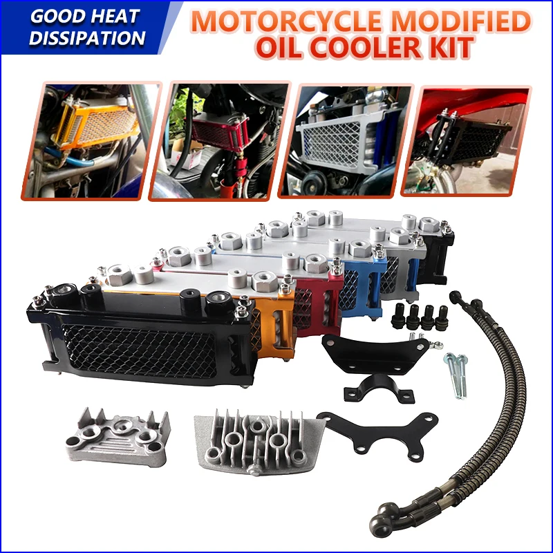 Kit radiador aceite moto – Compatible Honda Monkey, Yamaha y Kawasaki