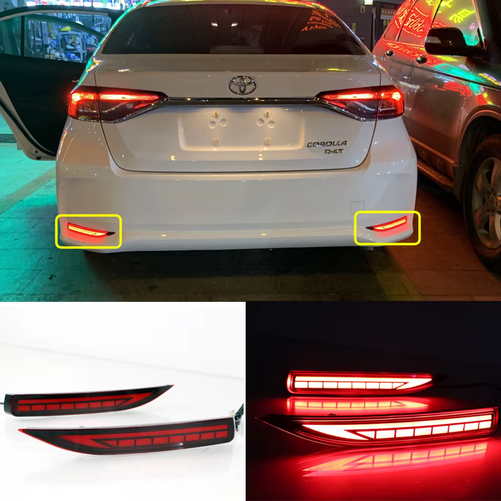 ROMADA Luz antiniebla trasera LED para Toyota Corolla Altis 2019-2024