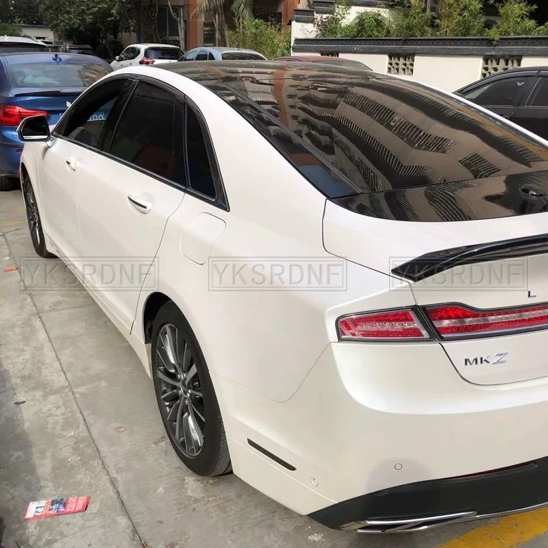 Para Lincoln MKZ 2014 a 2019, alerón trasero de coche ABS de alta calidad, accesorios de coche negro brillante, Kit de carrocería - imagen 2