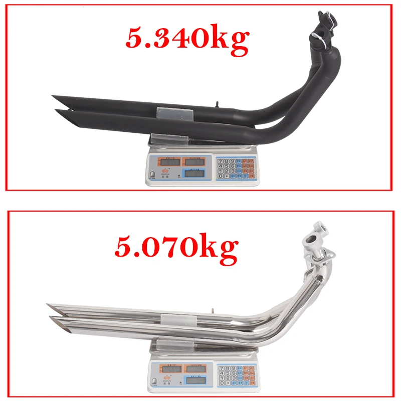 Escape dual para Yamaha Virago XV750, XV1100 y XV1000 personalizado - imagen 4